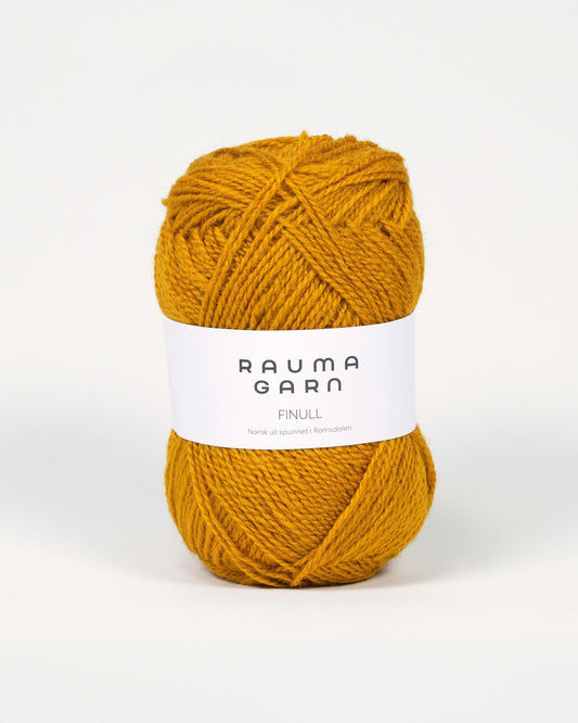 Rauma Garn - Finull - Mørk sennepsgul  (4076)