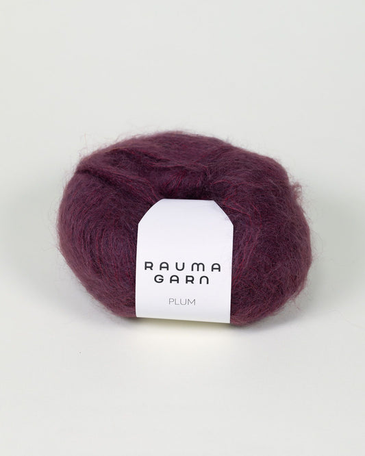 Rauma Garn - Plum Mohair - Rödlilla (273)