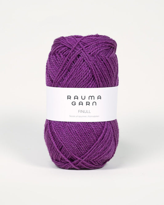 Rauma Garn - Finull - Rødlilla  (496)
