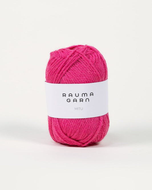 Rauma Garn - MITU - Mørk Rosa (8141)