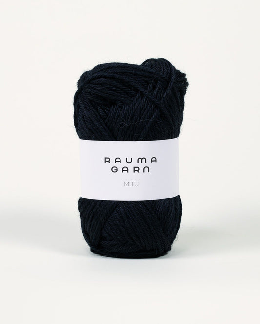 Rauma Garn - MITU - Svart (SFN50)