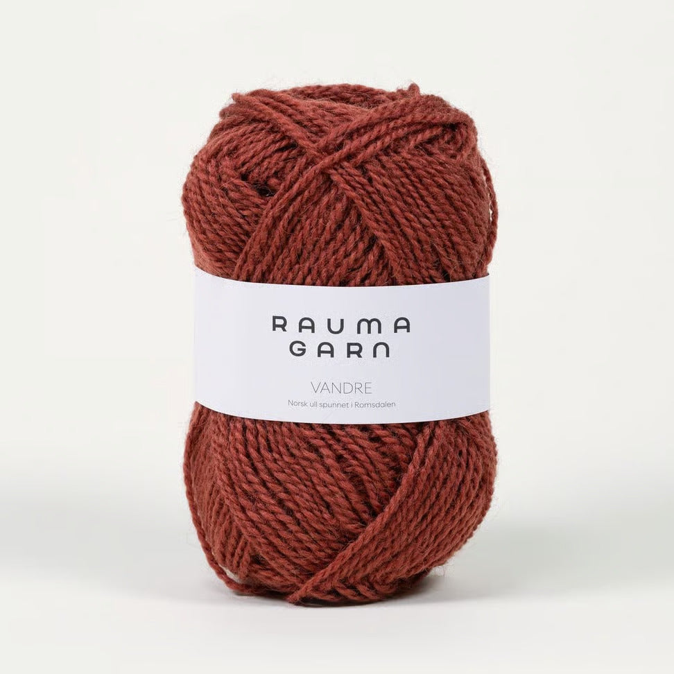 Vandre – 100% norsk uld - Nyperød (10)