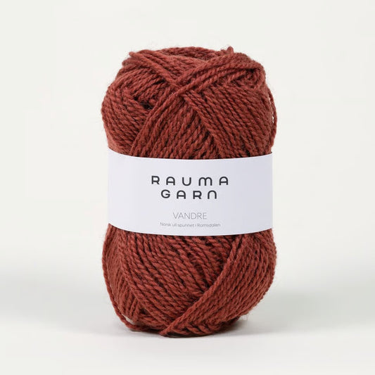 Vandre – 100% norsk uld - Nyperød (10)