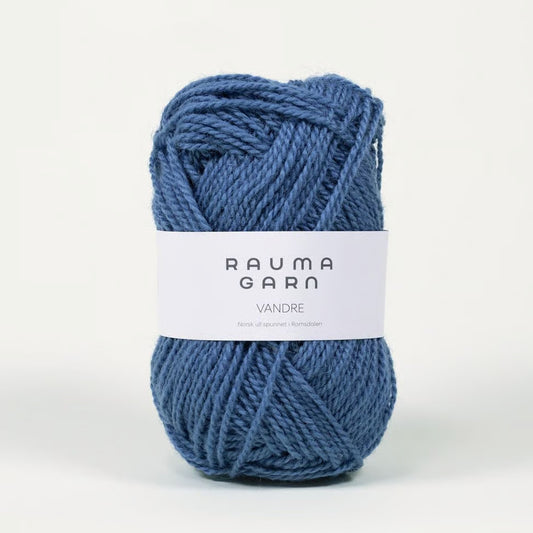 Vandre – 100% norsk uld - Linblå 07