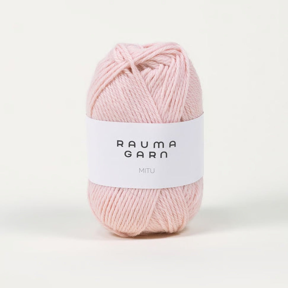 Rauma Garn - MITU - Lys rosa (8401)