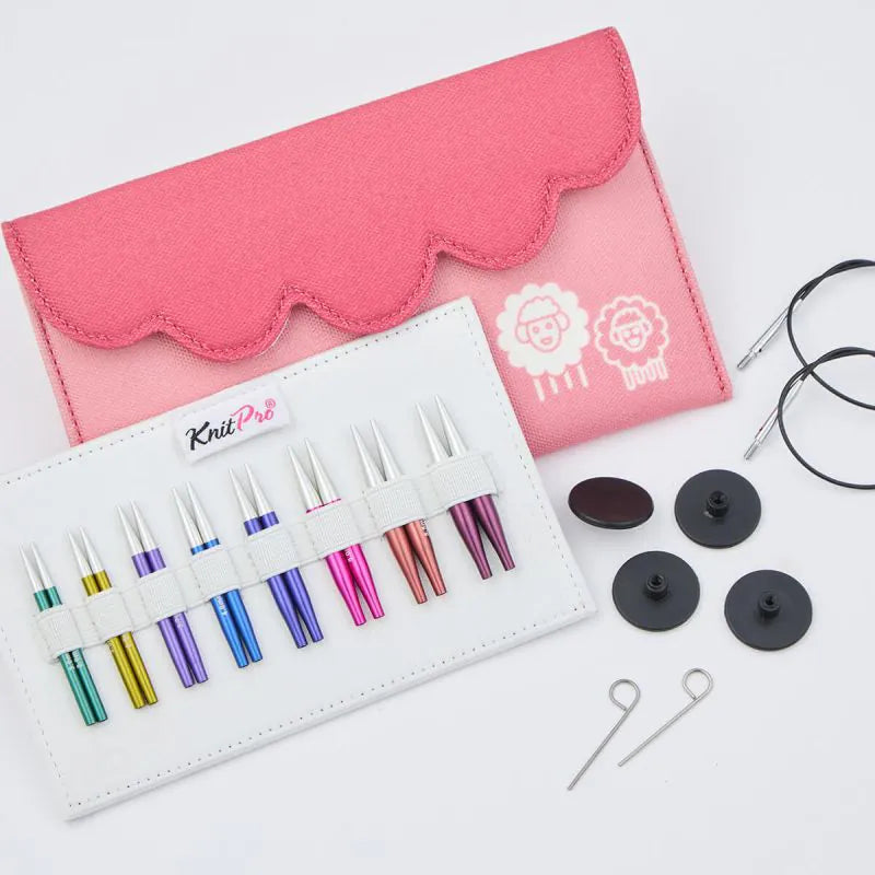 🧶✨ Små projekter, stor strikkeglæde – KnitPro Zing Mini Udskifteligt Rundpindesæt 5 cm ✨